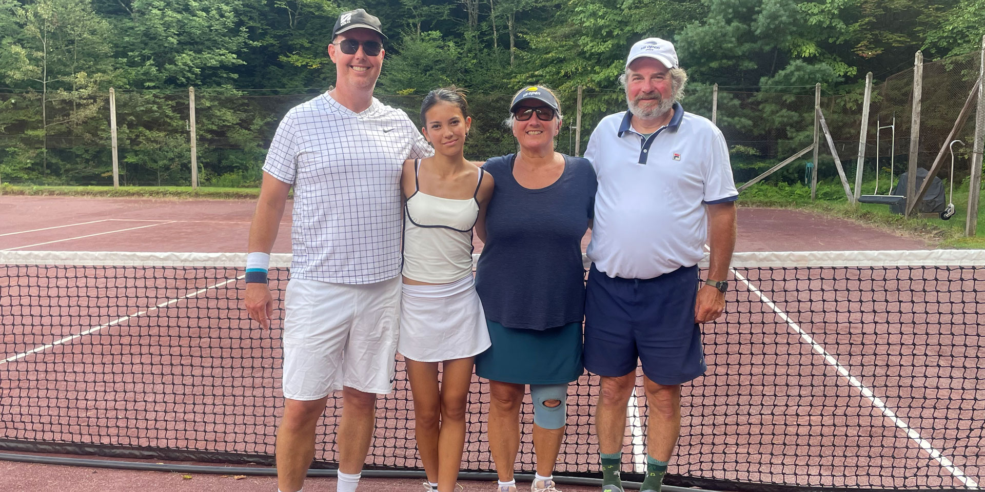 2024 Labor Day Tournament Winners, father/daughter team of Andy and Tess Nagy, and runners-up, Darlene and Woody, who just inched out the Dillons to reach the championship round.